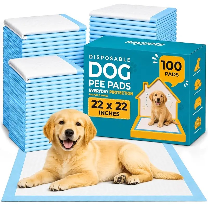 Saypets Puppy Pads Disposable Dog Pee Pads, Leak-Proof Training Pads for Dogs