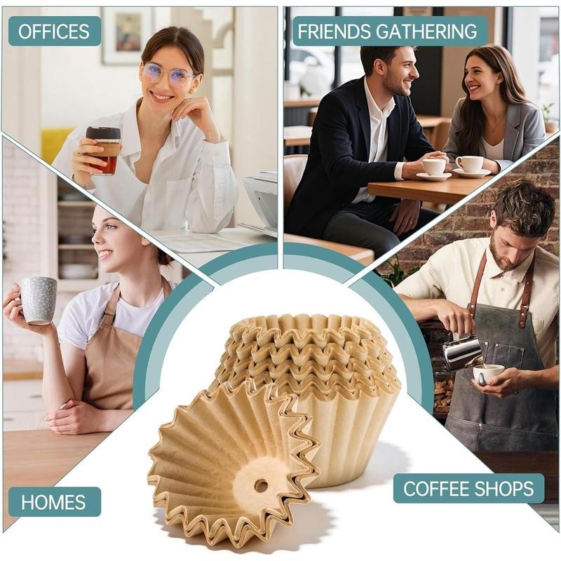 Percolator Coffee Filters Compatible with Percolator Coffee Pot Electric, Percolator Coffee Filters with Hole for 12 Cup Coffee Maker, Disposable Coffee Filters for Daily Use & off